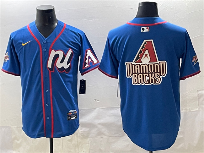 Men's National League Arizona Diamondbacks Team Big Logo Blue 2025 All-Star Edition Limited Stitched Baseball Jersey 001